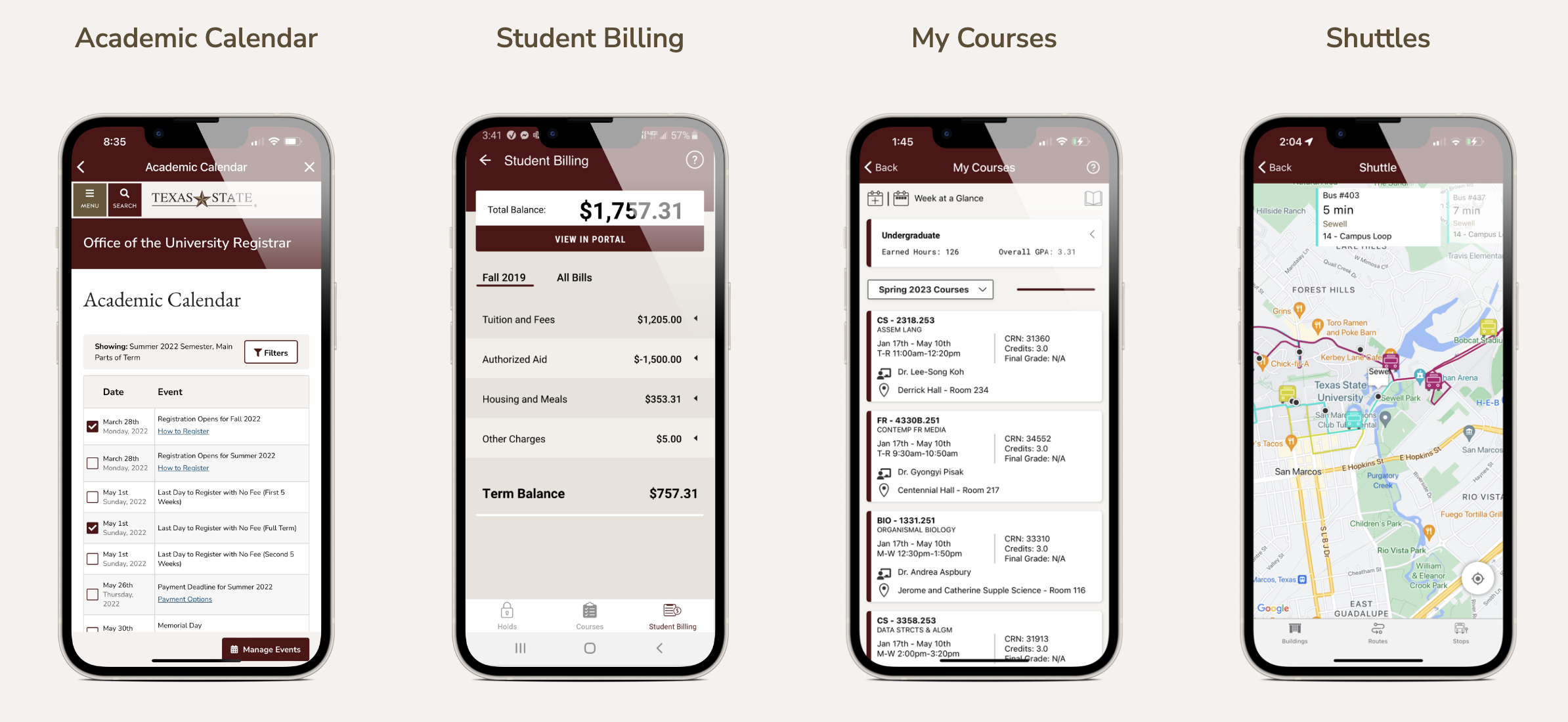 Tx App TXST Mobile App | The Bobcat Family Portal