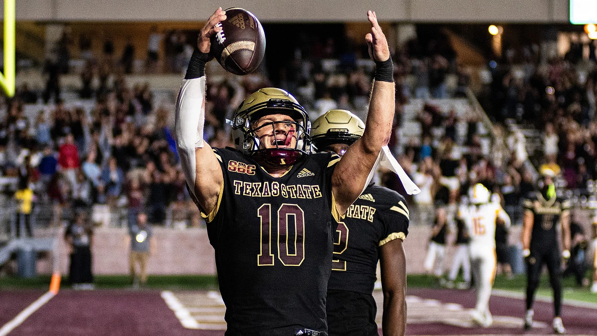 football players celebrating after scoring a touchdown